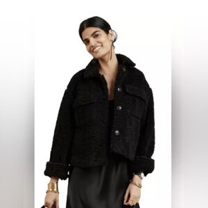 Woman’s: Cropped Sherpa Trucker Jacket - NWT